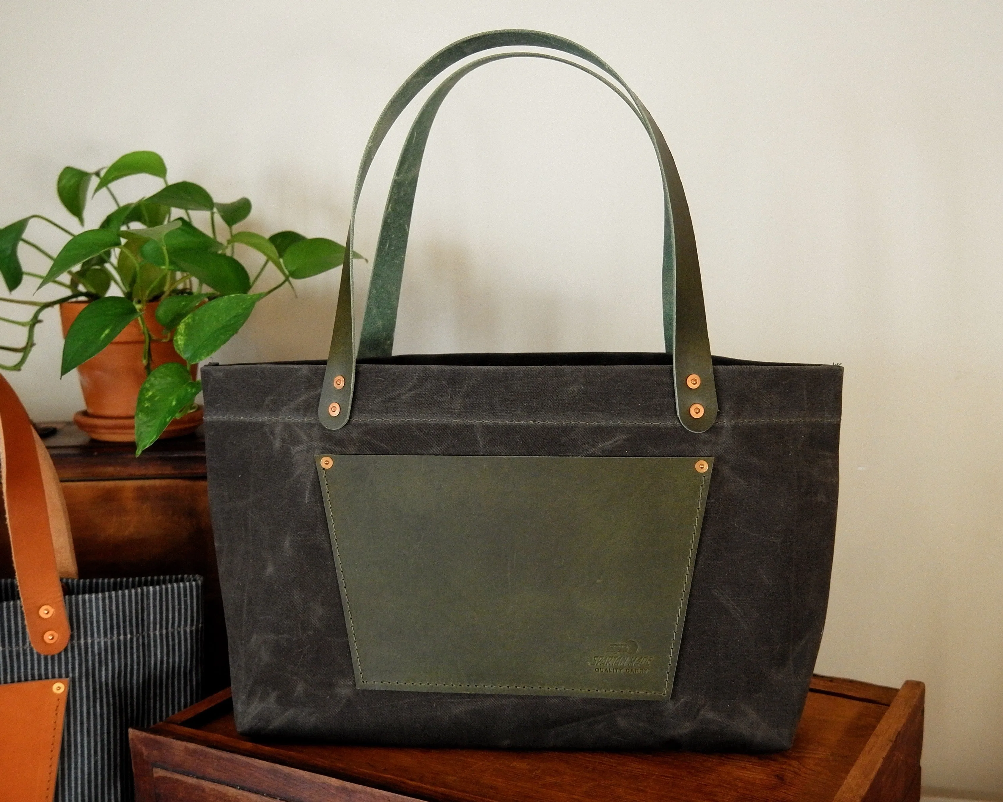 Waxed Canvas Tote