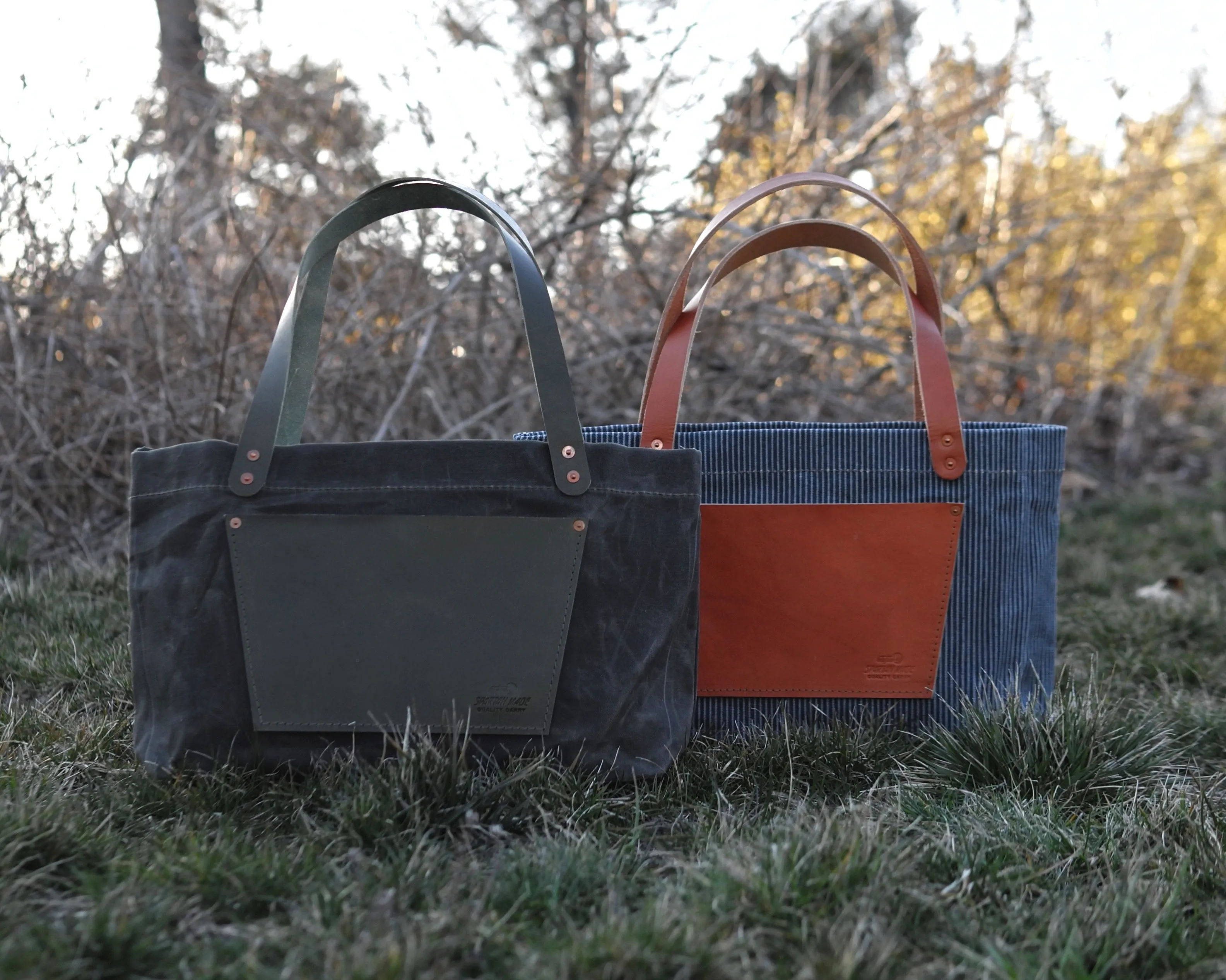 Waxed Canvas Tote