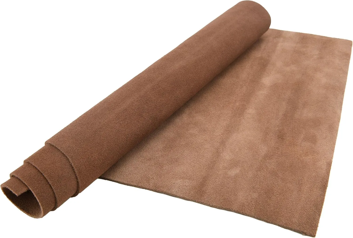 WAYNE'S DOG 3/4 oz Suede Leather Square Cowhide Leather Craft for Moccasins, Leathercraft, Bag Linings, Approns, Saddle Parts (Dark Brown, 12"x12")