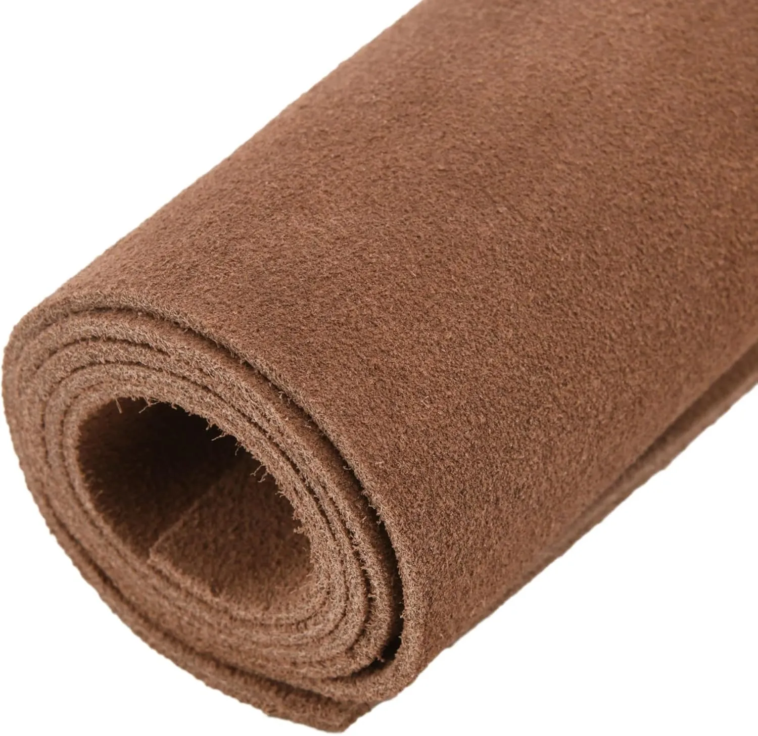 WAYNE'S DOG 3/4 oz Suede Leather Square Cowhide Leather Craft for Moccasins, Leathercraft, Bag Linings, Approns, Saddle Parts (Dark Brown, 12"x12")