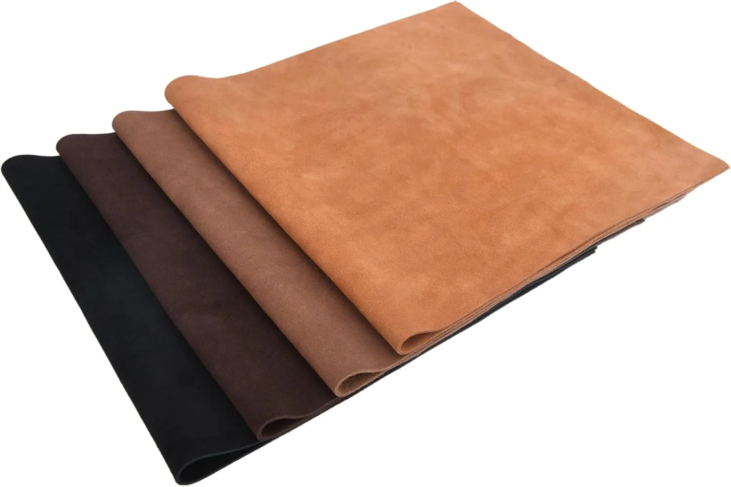 WAYNE'S DOG 3/4 oz Suede Leather Square Cowhide Leather Craft for Moccasins, Leathercraft, Bag Linings, Approns, Saddle Parts (Dark Brown, 12"x12")