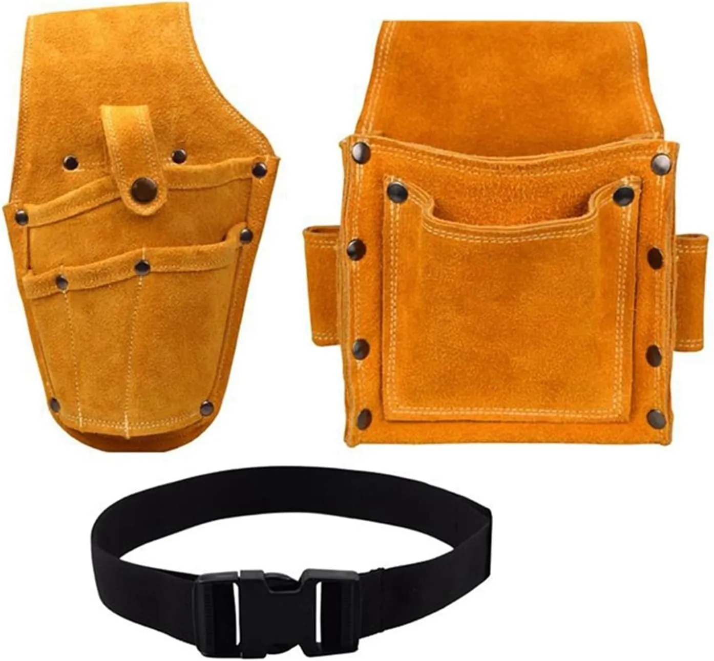 Wearable Waist Pack Electric Drill Bag Screws Nails Drill Bit Metal Parts Fishing Travel Tool Storage Bags with Belt Tool Bag