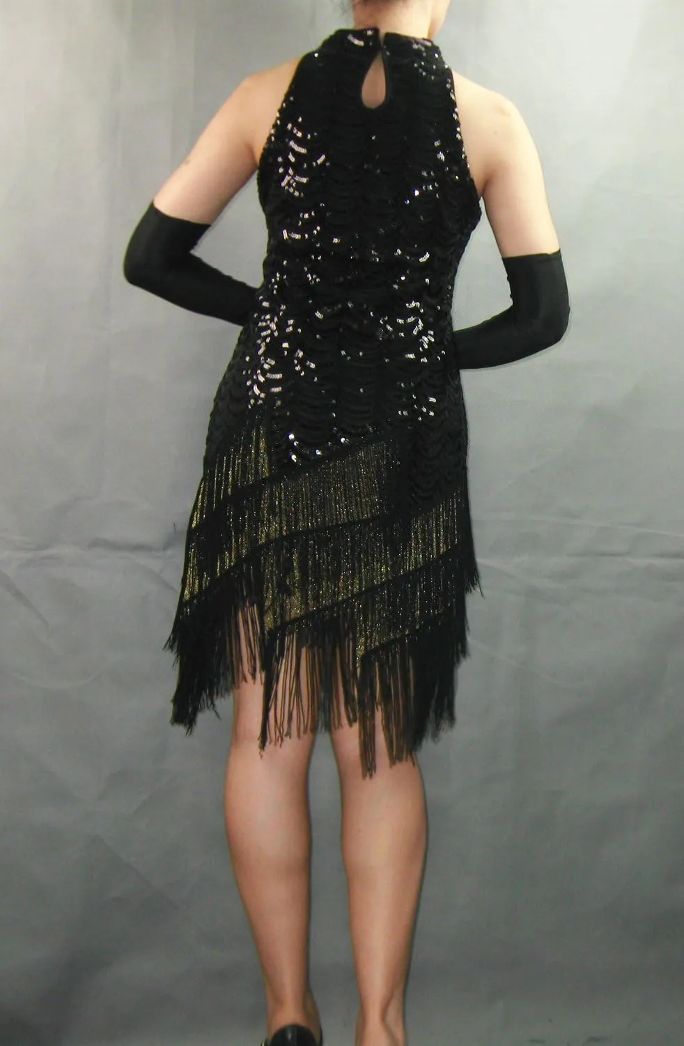 Whitewed Sequin Fringe Great Gatsby Flapper Dresses Halloween in The 1920's