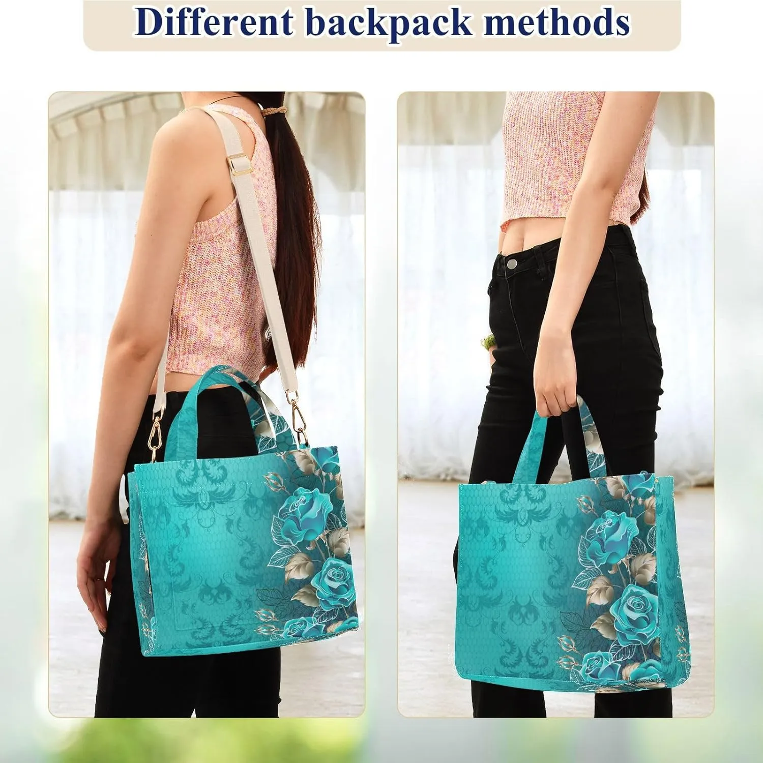 WIHVE Tote Bag for Women Corduroy Handbag Fashion Crossbody Bag
