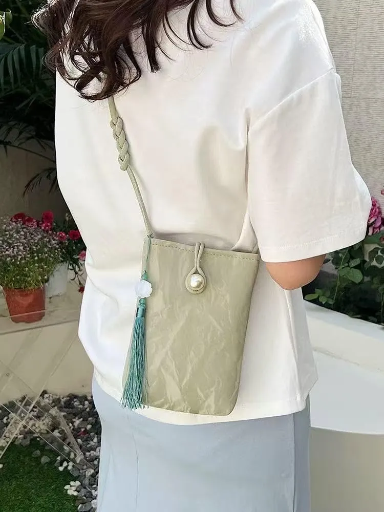 Women Mini Crossbody Bags Small Shoulder Bags CellPhone Purse Tassels Wallet Purse for Women