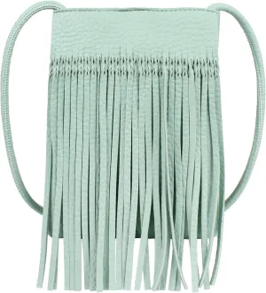 Women Mini Fringe Tassel PU Leather Crossbody Bag Hobo Bag Cell Phone Coin Purse Wallet