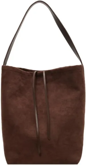 Women 's Tote Bag Suede Bucket Bag Handbag Bag Vegan Leather Shoulder Bag Retro Purse Work Travel 2024