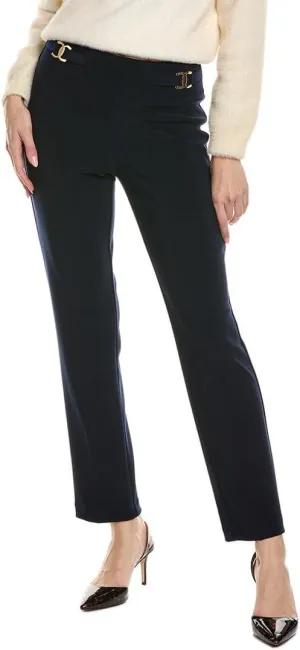 Women's Bonded Silk Straight-Leg Pants