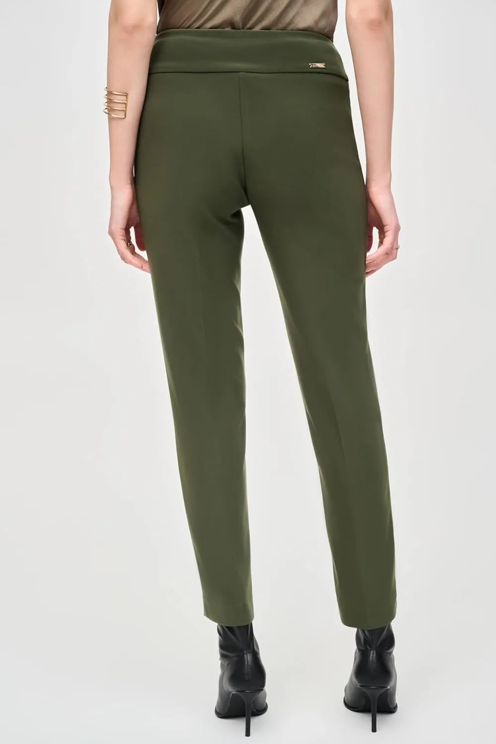 Women's Bonded Silk Straight-Leg Pants