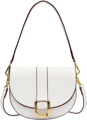 Women's Hobo Handbags Crossbody Bags Trendy Saddle Purse Vegan Leather Slouchy Shoulder Handbags Underarm Bag