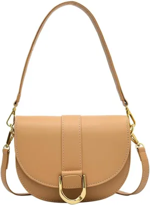 Women's Hobo Handbags Crossbody Bags Trendy Saddle Purse Vegan Leather Slouchy Shoulder Handbags Underarm Bag
