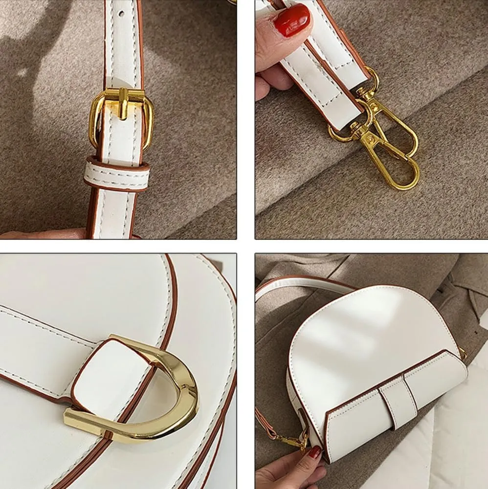 Women's Hobo Handbags Crossbody Bags Trendy Saddle Purse Vegan Leather Slouchy Shoulder Handbags Underarm Bag