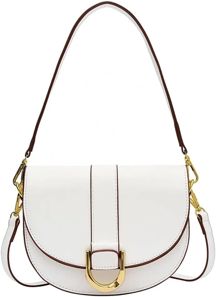 Women's Hobo Handbags Crossbody Bags Trendy Saddle Purse Vegan Leather Slouchy Shoulder Handbags Underarm Bag