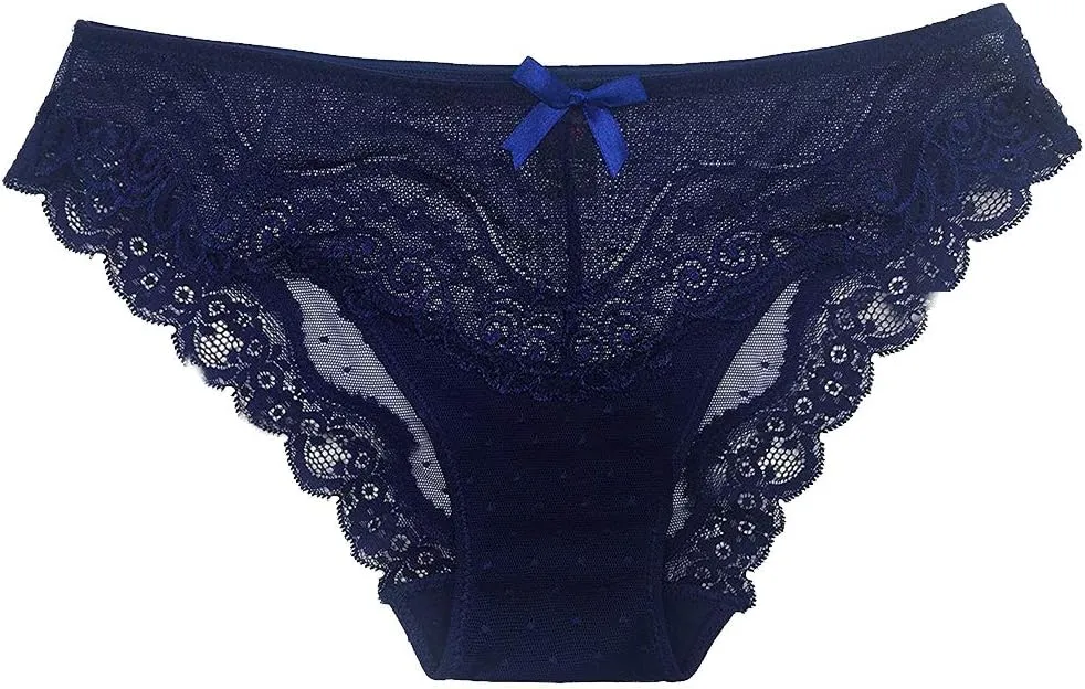 Women's Lace Underwear Sexy Panties for Women Comfort Cheeky Bikini Underwear Soft Hipster Brief Panties for Ladies