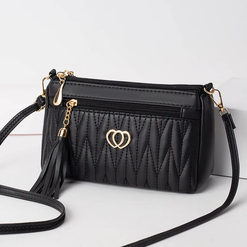 Women's Mom High-grade Mini Niche Tassel Soft Crossbody Bags