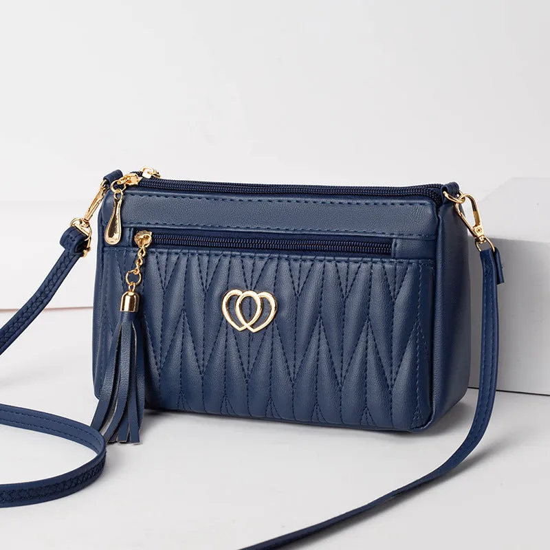 Women's Mom High-grade Mini Niche Tassel Soft Crossbody Bags