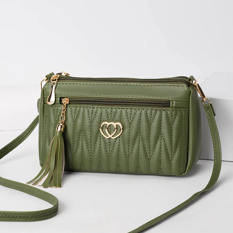 Women's Mom High-grade Mini Niche Tassel Soft Crossbody Bags