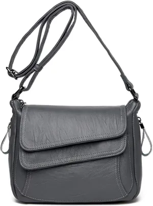 Women's PU Leather Crossbody & Shoulder Bags - Travel - Ready With Multiple Pockets