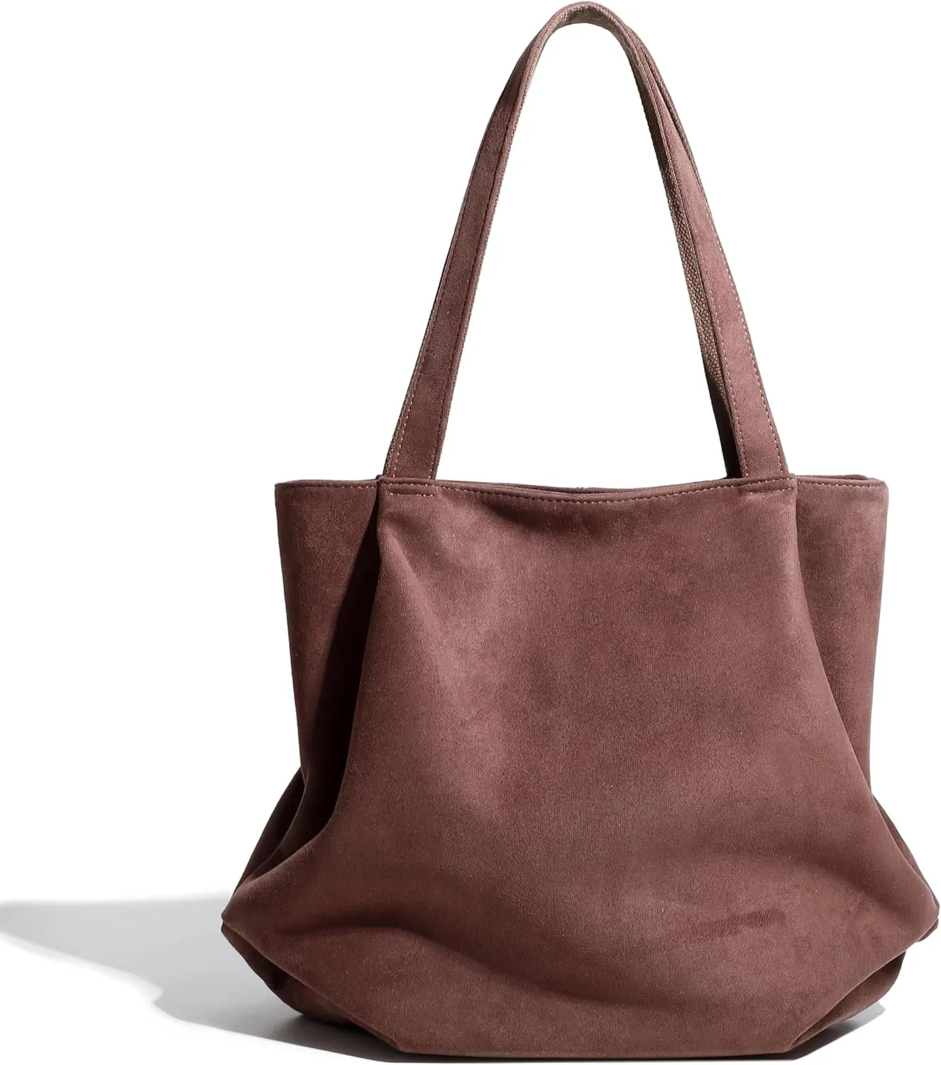 Women's Slouchy Suede Hobo Tote Shoulder Bag