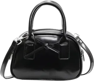 Women’s Small Shoulder Handbag Cute Bow-tie Boston Crossbody Bag Soft PU Leather Hobo Bag Stylish Purse 2025