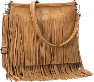Womens Tassel Cowgirl Fringe Designer Boutique Soft Leather Shoulder Bag