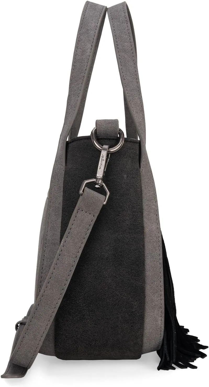 Wrangler Fringe Top-Handle Bag Medium Western Crossbody Purse for Women