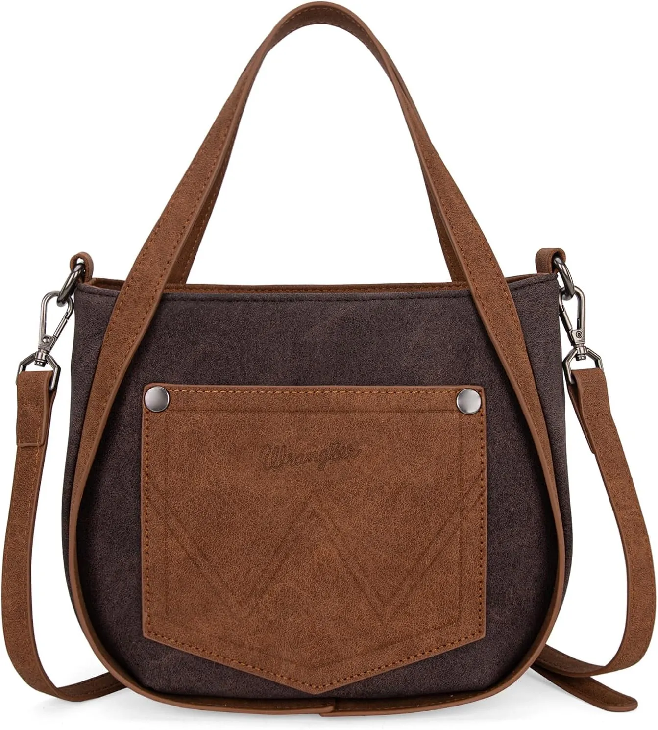 Wrangler Fringe Top-Handle Bag Medium Western Crossbody Purse for Women