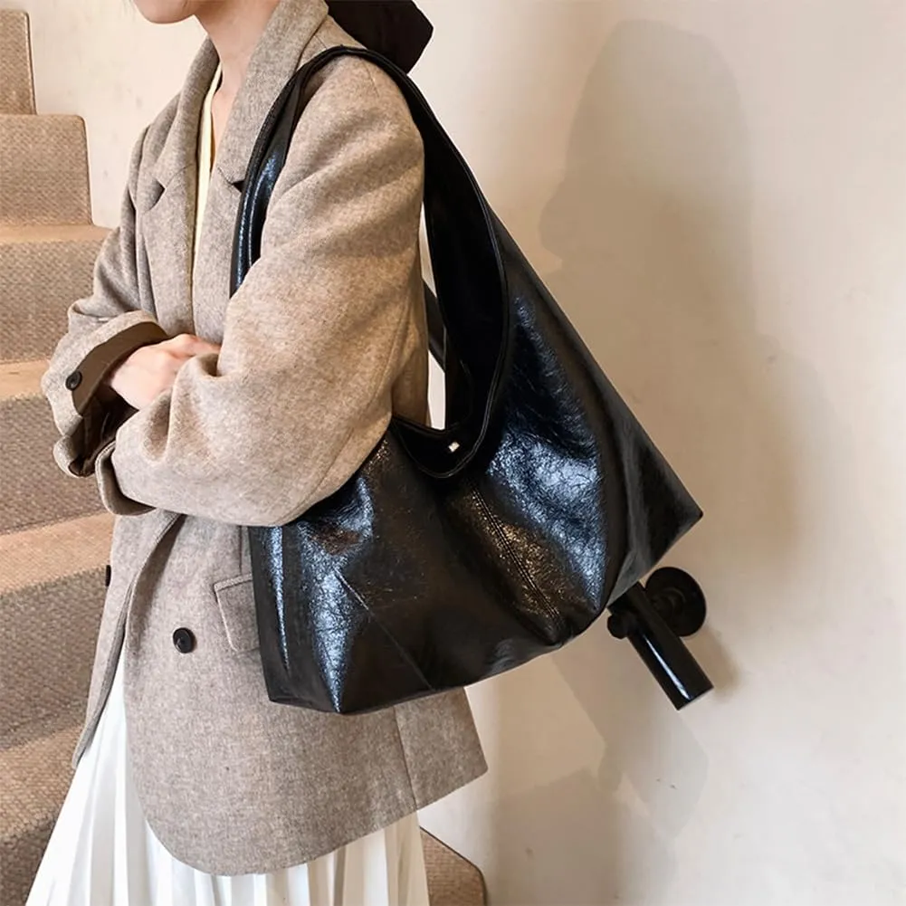 YFGBCX Tote Bags for Women Soft Vegan Leather Shoulder Slouchy Handbag Crossbody Bags Purse