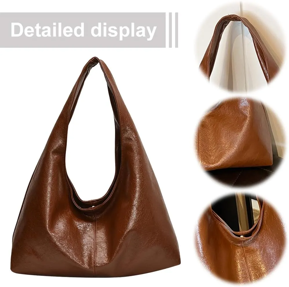 YFGBCX Tote Bags for Women Soft Vegan Leather Shoulder Slouchy Handbag Crossbody Bags Purse