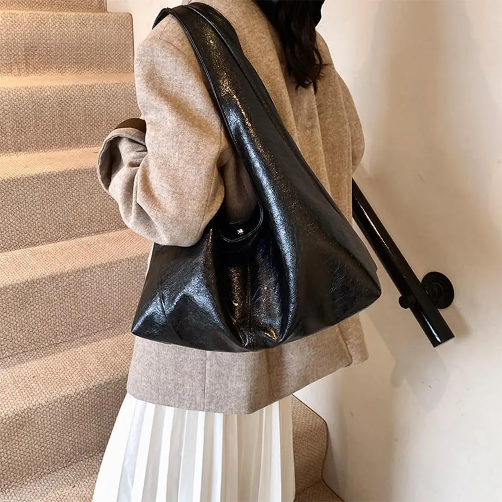 YFGBCX Tote Bags for Women Soft Vegan Leather Shoulder Slouchy Handbag Crossbody Bags Purse