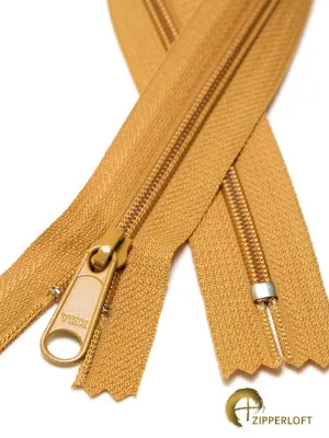 YKK #4.5 Heavy Duty Nylon Coil Purse Zipper (16/20/24") - 508 Butter-scotch-y