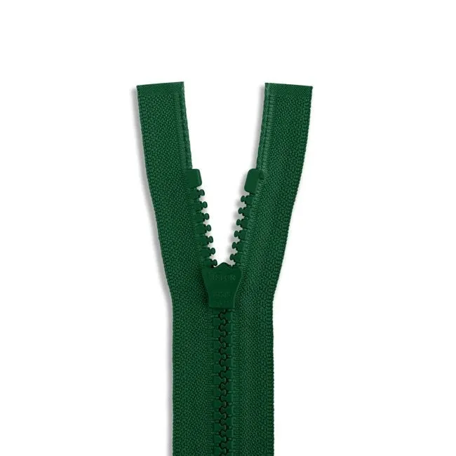 YYK #5 Molded Plastic Zipper - Green