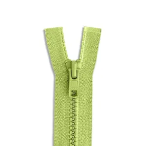 YYK #5 Molded Plastic Zipper - Light Green