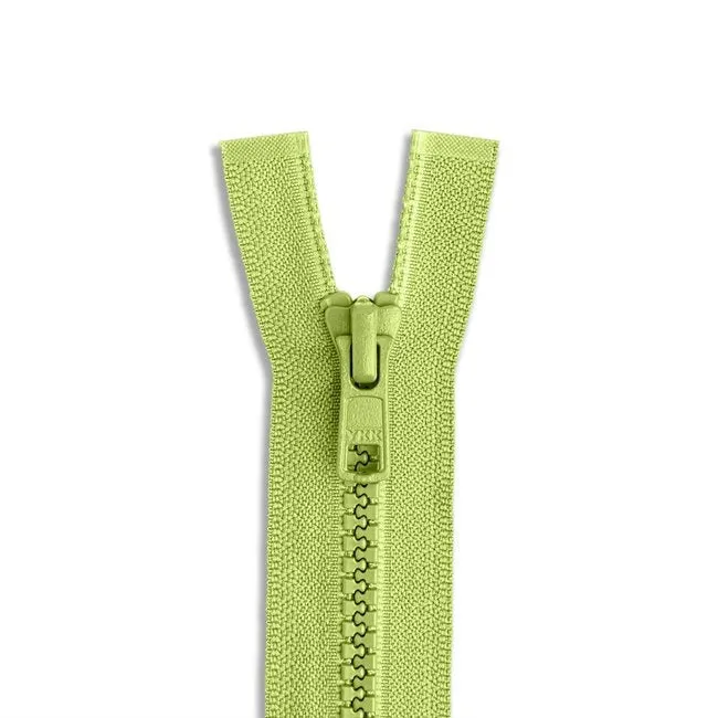 YYK #5 Molded Plastic Zipper - Light Green