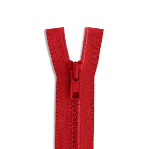 YYK #5 Molded Plastic Zipper - Red