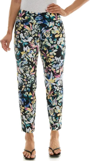 Zac & Rachel Women's Pull-On Ankle Length Pant with Tummy Control Waist Band