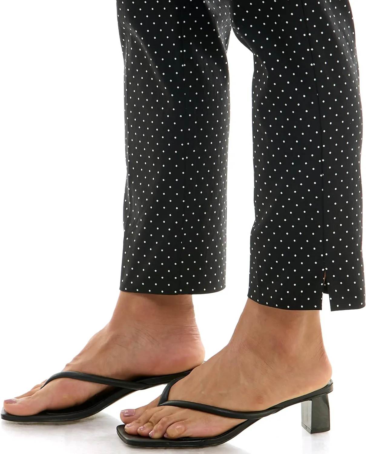 Zac & Rachel Women's Pull-On Ankle Length Pant with Tummy Control Waist Band