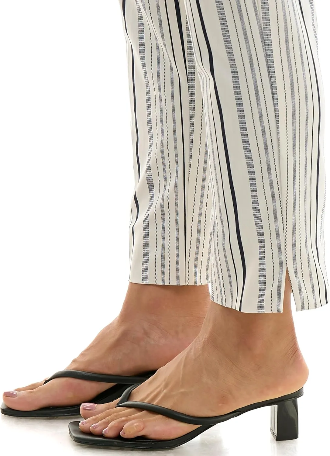 Zac & Rachel Women's Pull-On Ankle Length Pant with Tummy Control Waist Band