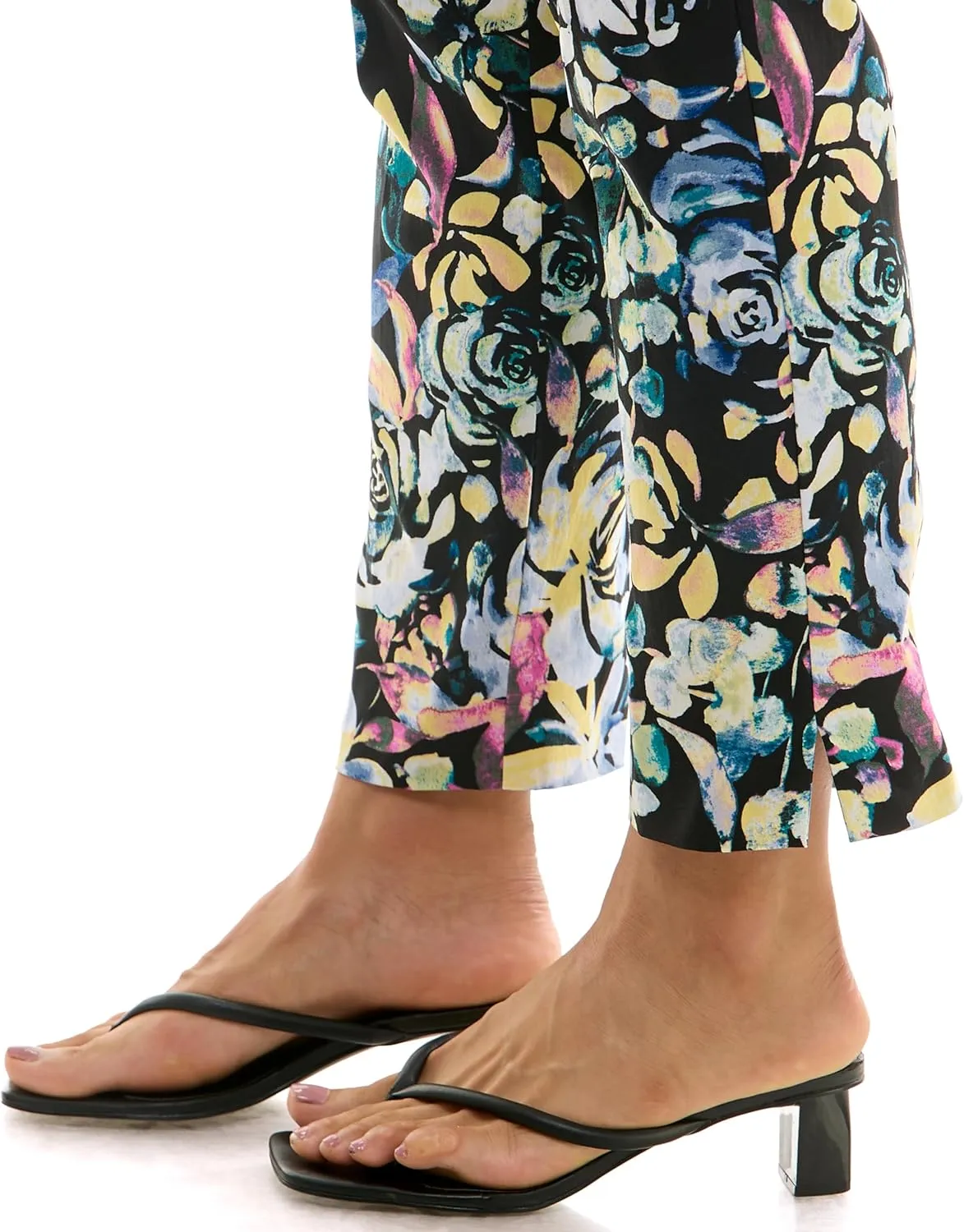 Zac & Rachel Women's Pull-On Ankle Length Pant with Tummy Control Waist Band