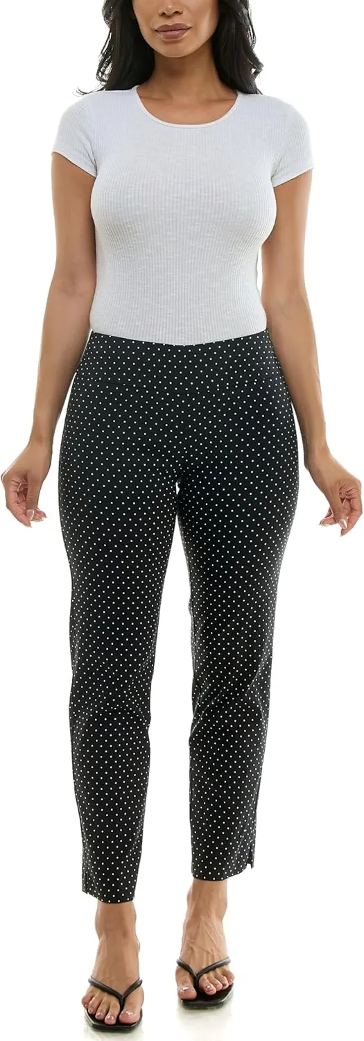 Zac & Rachel Women's Pull-On Ankle Length Pant with Tummy Control Waist Band