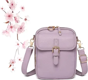 Zealburst Crossbody Leather Bag, Forcipower Crossbody Leather Bag, Retro Double-Layer Large Capacity Messenger Bag