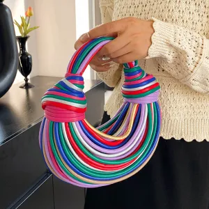 Zipper Casual Weave Bags Patchwork Artificial Intelligence (AI) Affordable options