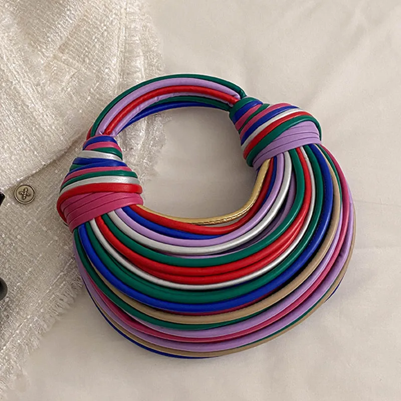 Zipper Casual Weave Bags Patchwork Artificial Intelligence (AI) Affordable options