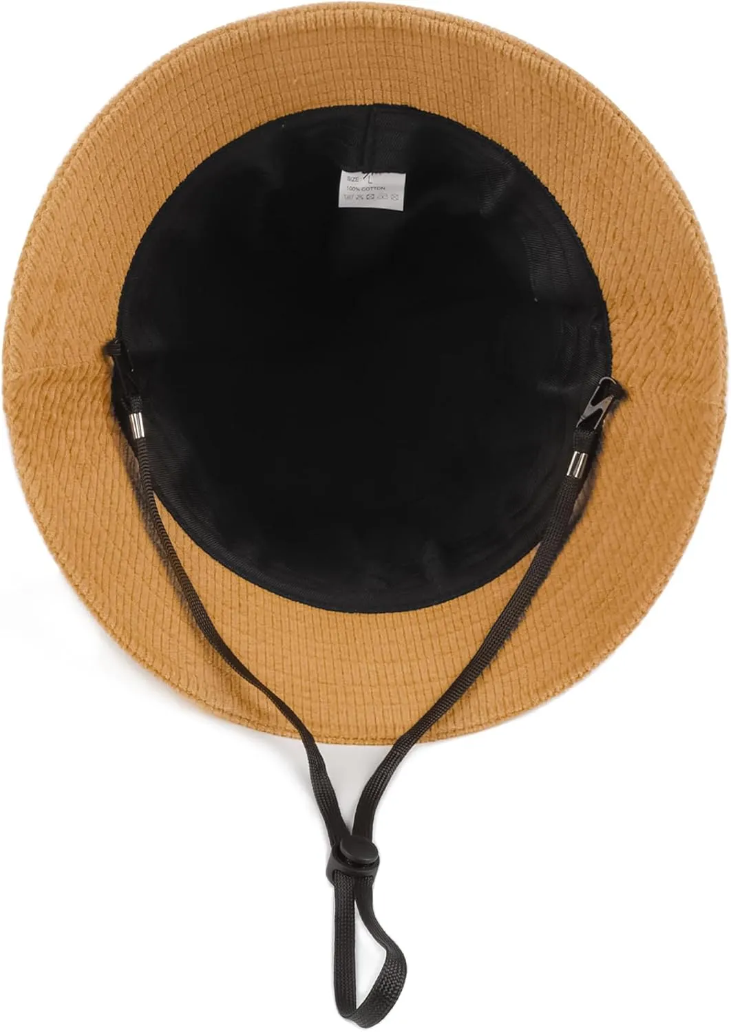 Zylioo Multi Size Corduroy Bucket Hat,S-2XL Adjustable Fishing Sun Hats,Small/Normal/Oversize Golf Hat for Cool Weather