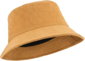Zylioo Multi Size Corduroy Bucket Hat,S-2XL Adjustable Fishing Sun Hats,Small/Normal/Oversize Golf Hat for Cool Weather